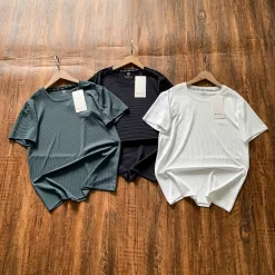Premium-Qualität Lululemon Kurzarm Silber Minimalist Kollektion
