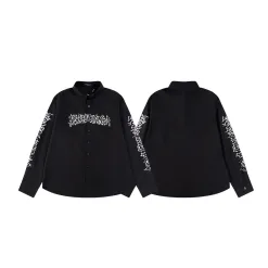 Luxus-Kollektion mit langen Ärmeln und schwarzem Print von Balenciaga