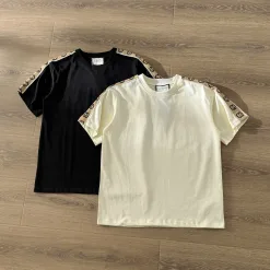 Luxus Gucci Kurzarm Schwarz Klassischer Stil