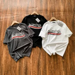 Premium Qualität Balenciaga Kurzarm Weiß Klassischer Stil