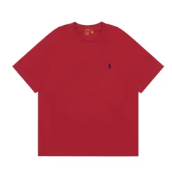 Hochwertiges Ralph Lauren Kurzarmhemd aus schwarzer Baumwolle im klassischen Stil