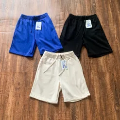 Hochwertige Burberry Shorts Beige Baumwolle Logo Luxus