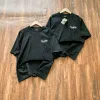 Meistverkaufte Balenciaga Kurzarm Schwarz Baumwolle Retro Luxus