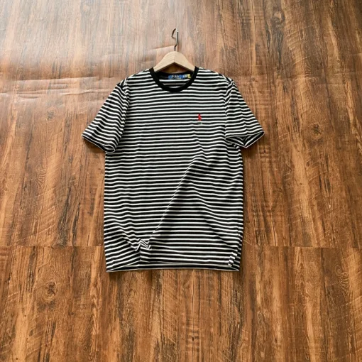 Premium Ralph Lauren Kurzarm Blau Jersey Klassischer Luxus