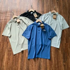 Premium Qualität The North Face Kurzarm Khaki Nylon Atmungsaktiv Stil