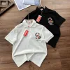 Premium Kenzo Kurzarm Schwarz Bestickter Stil