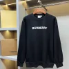 Premium Burberry Sweatshirts Schwarz Baumwolle Logo-Stil