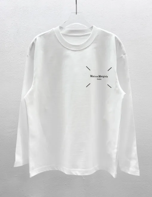 Luxus Margiela Langarm Schwarz Stil