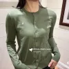 Hochwertige Ralph Lauren Langarm Weiß Strick Solid Luxus