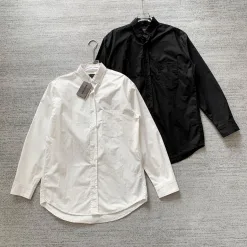 Luxus Balenciaga Hemd Schwarz Baumwolle Classic Luxury