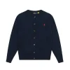 Premium Ralph Lauren Jacken Schwarzer Strick Solid Style