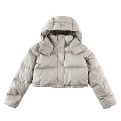 Premium Lululemon Daunenjacke Grau Luxus