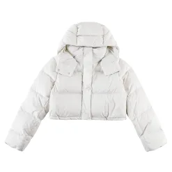 Premium Qualität Lululemon Daunenjacke Weiß Luxus