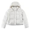 Premium Lululemon Daunenjacke Weiß Leinen Luxus