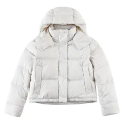 Premium Lululemon Daunenjacke Weiß Leinen Luxus