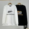 Luxus Balenciaga Sweatshirts Schwarz Baumwolle Farbverlauf Stil