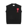 Premium Qualität Ami Weste Schwarz Jacquard Stil