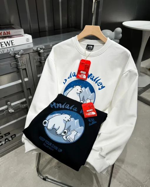 Bestseller The North Face Sweatshirts Schwarz Baumwolle Atmungsaktiv Stil