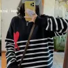 Premium Ami Pullover Schwarz Baumwolle Klassisch Luxus