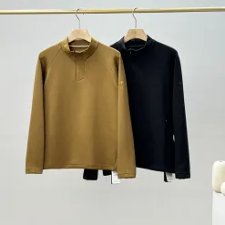 Hochwertiges Descente Langarm-Fleece in Braun aus der Urban Collection