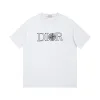 Bestseller Dior Kurzarm Weiß Baumwolle Minimalistischer Stil