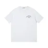 Premium Dior Kurzarm-Logo-Kollektion aus weißer Baumwolle