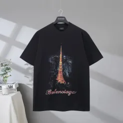 Premium Qualität Balenciaga Kurzarm Baumwolle Klassischer Luxus