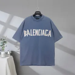 Premium Qualität Balenciaga Kurzarm Gelb Baumwolle Klassischer Stil
