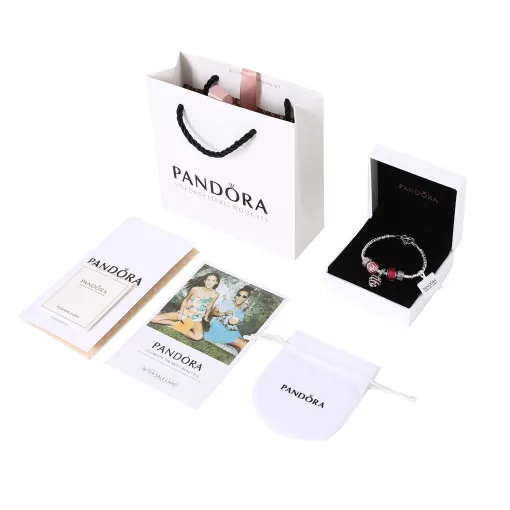 Luxus-Pandora-Sets im Pink-Stil