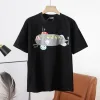 Premium Loewe Kurzarm Schwarz Baumwolle Bestickt Luxus