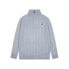 Premium Qualität Ralph Lauren Pullover Grau Strick Klassisch Luxus