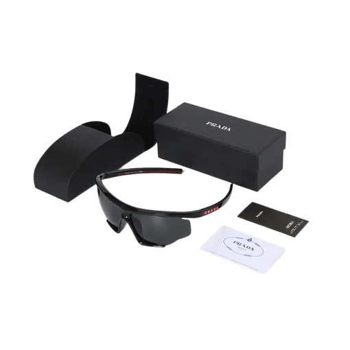 Premium Prada Sonnenbrille Rot Sportliche Kollektion