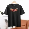 Premium Fendi Kurzarm Weiß Baumwolle Logo Style