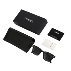 Premium Chanel Brille Schwarz Classic Kollektion
