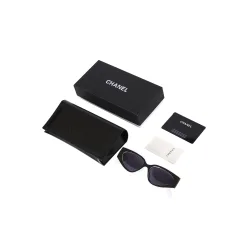 Bestseller Chanel Brillen aus schwarzem Nylon mit Logo-Kollektion