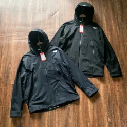 Hochwertige Helly Hansen Mäntel Schwarz Fleece Atmungsaktiv Stil