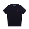 Hochwertige Ralph Lauren Kurzarm Schwarz Strick Solid Luxus