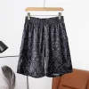 Luxus Louis Vuitton Shorts Weiße Seide Klassischer Luxus