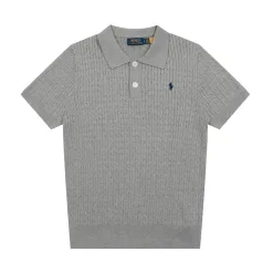 Bestseller Ralph Lauren Kurzarm Schwarz Baumwolle Klassischer Stil