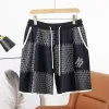 Hochwertige Louis Vuitton Shorts Blaue Baumwolle Minimalistischer Stil