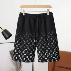 Bestseller Louis Vuitton Shorts Schwarz Baumwolle Farbverlauf Stil