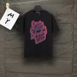 Premium Qualität Louis Vuitton Kurzarm Baumwolle Logo Luxus