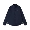 Premium Ralph Lauren Hemd Navy Leinen Classic Collection