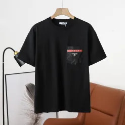 Hochwertige Prada Kurzarm-Kollektion aus weißer Baumwolle