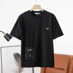 Bestseller Prada Kurzarm Weiß Baumwolle Classic Kollektion
