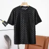 Premium Louis Vuitton Kurzarm Schwarz Baumwolle Classic Collection