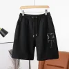 Luxus Louis Vuitton Shorts Schwarz Baumwolle Klassischer Luxus