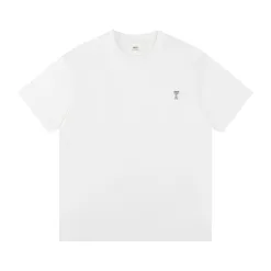 Premium Qualität Ami Kurzarm Schwarz Baumwolle Classic Collection