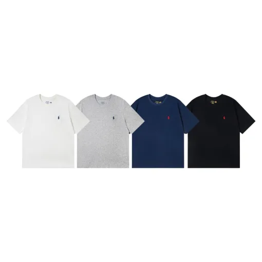 Premium Qualität Ralph Lauren T-Shirts Schwarz Klassisch Luxus