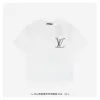Hochwertiger Louis Vuitton Kurzarm-Baumwolldruck Luxus